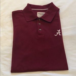 Crimson Men’s Alabama Script “A” Polo